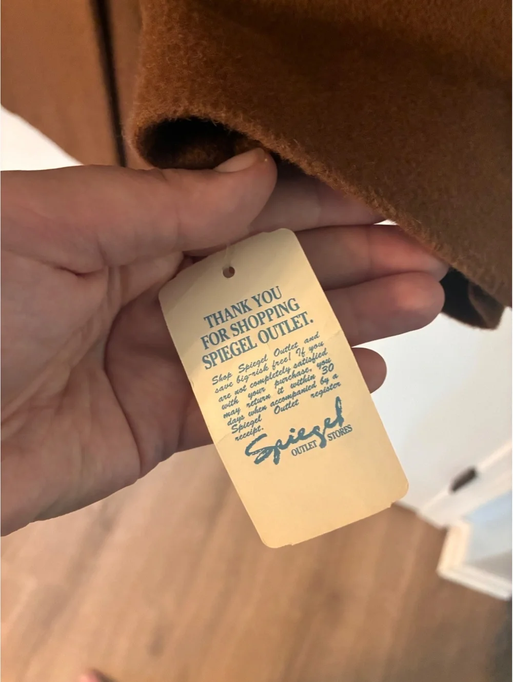 Vintage Context 100% Camel Hair Double Breasted Blazer 44XL Made in USA